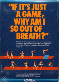 Activision Decathlon Commodore 64 US box art